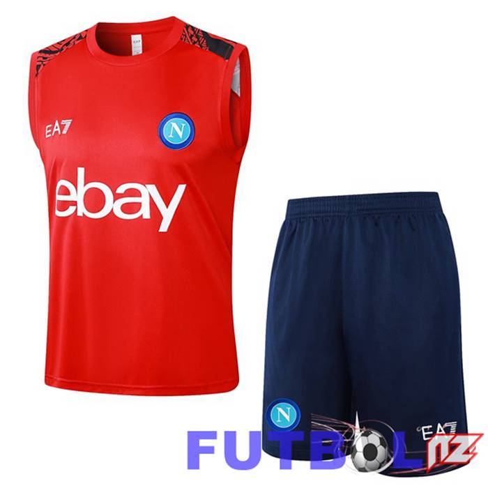Gilet SSC Napoli + Cortos Rojo 2024/2025