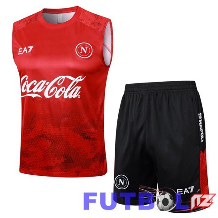 Gilet SSC Napoli + Cortos Rojo 2024/2025