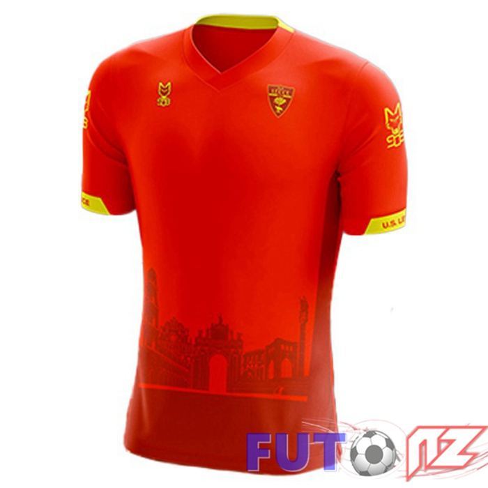 Camiseta Lecce Tercera Rojo 22/23 Camiseta Lecce Tercera Rojo 22/23
