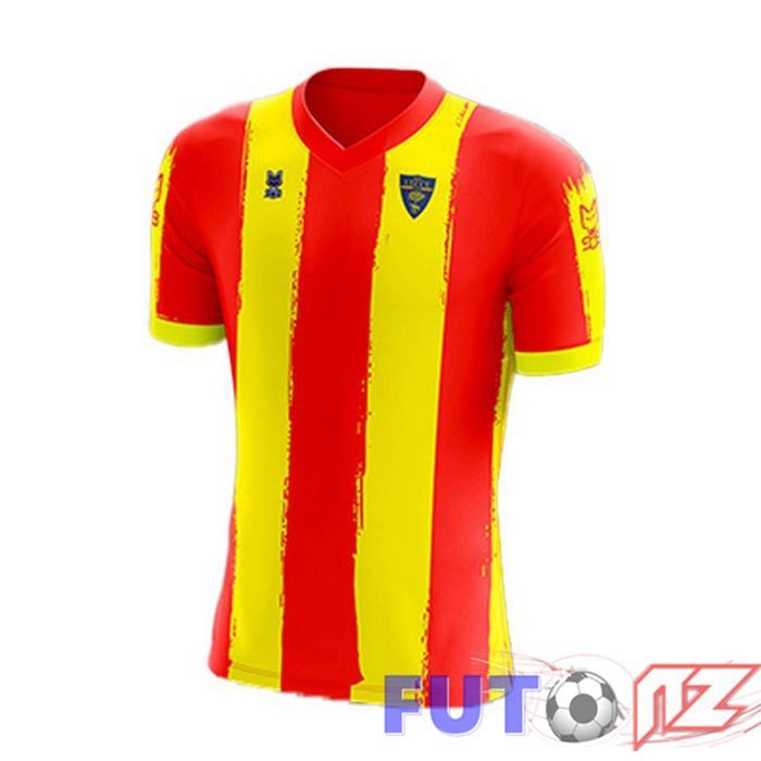 Camiseta Lecce Primera Rojo Amarillo 22/23 Camiseta Lecce Primera Rojo Amarillo 22/23
