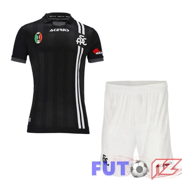 Camiseta Spezia Calcio Ninos Segunda Negro 21/22