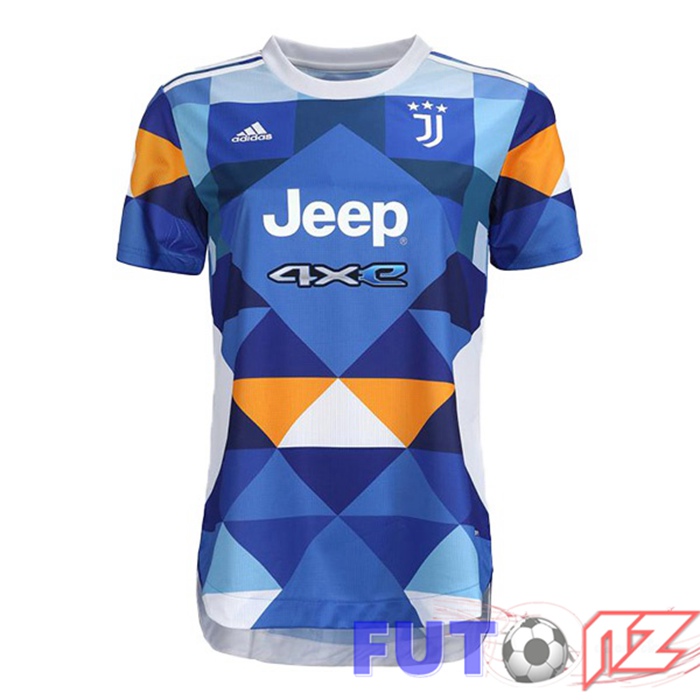 Camiseta Juventus Mujer Cuatro Azul 2021/2022