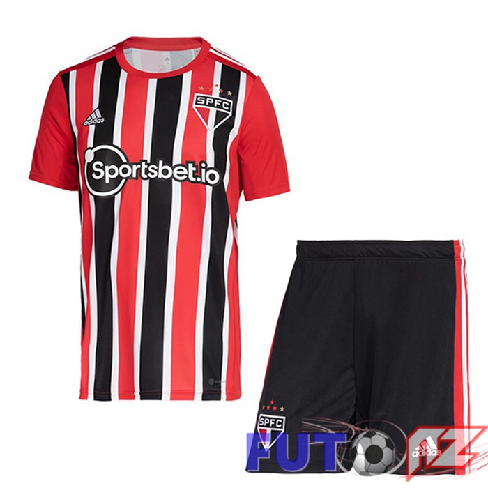 Camiseta Sao Paulo FC Ninos Segunda Rojo 2022/2023