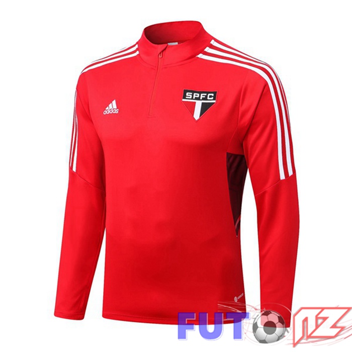 Sudadera De Entrenamiento Sao Paulo FC Rojo 22/23 Sudadera De Entrenamiento Sao Paulo FC Rojo 22/23