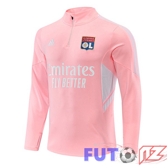 Sudadera De Entrenamiento Lyon OL Rosa 22/23 Sudadera De Entrenamiento Lyon OL Rosa 22/23