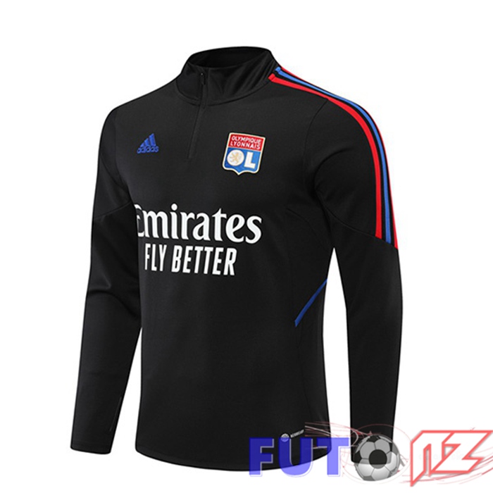 Sudadera De Entrenamiento Lyon OL Negro 22/23 Sudadera De Entrenamiento Lyon OL Negro 22/23