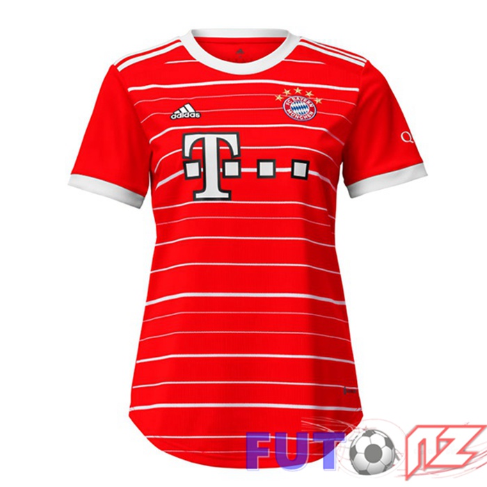 Camiseta Bayern Munich Mujer Primera Rojo 2022/2023