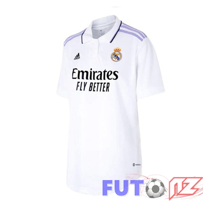 Camiseta Real Madrid Mujer Primera Blanco 2022/2023