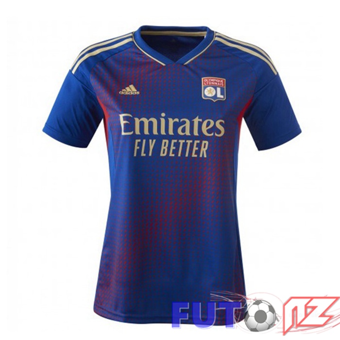 Camiseta Lyon OL Mujer Cuatro Azul 2022/2023