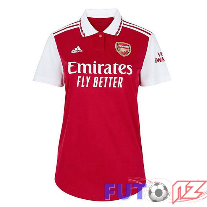 Camiseta Arsenal Primera Mujer Rojo Blanco 2022/2023