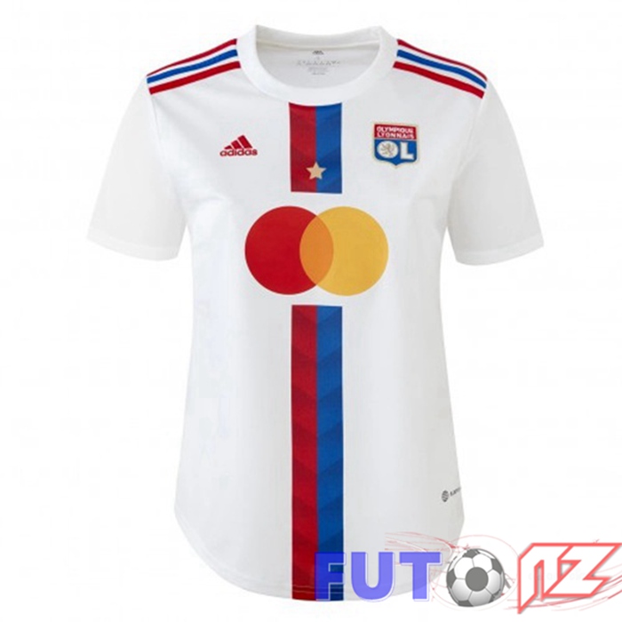 Camiseta Lyon OL Mujer Primera Blanco 22/23