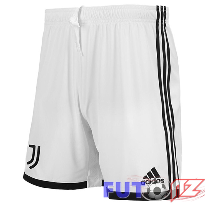 Cortos de Futbol Juventus Primera Blanco Negro 2022/2023