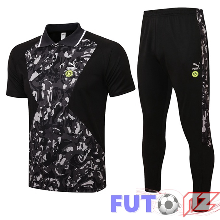 Camiseta Polo Dortmund BVB + Pantalones Negro 21/22