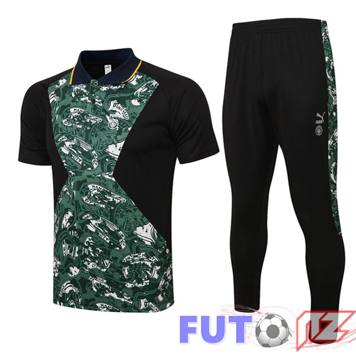 Camiseta Polo Manchester City + Pantalones Verde Negro 21/22