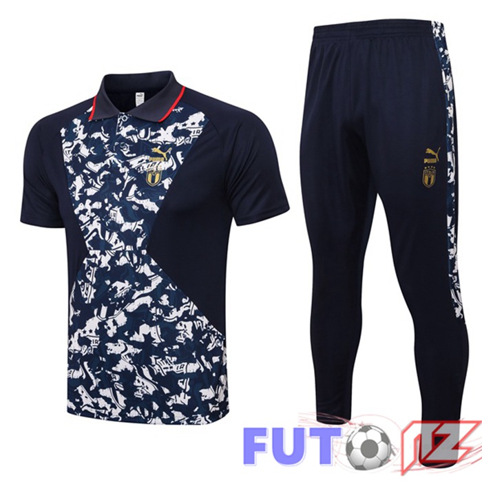 Camiseta Polo Italia + Pantalones Azul Negro 21/22