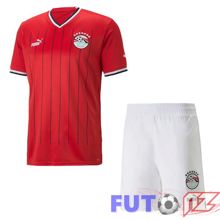 Camiseta Nacional Egipto Ninos Primera Rojo 2022/2023 Camiseta Nacional Egipto Ninos Primera Rojo 2022/2023