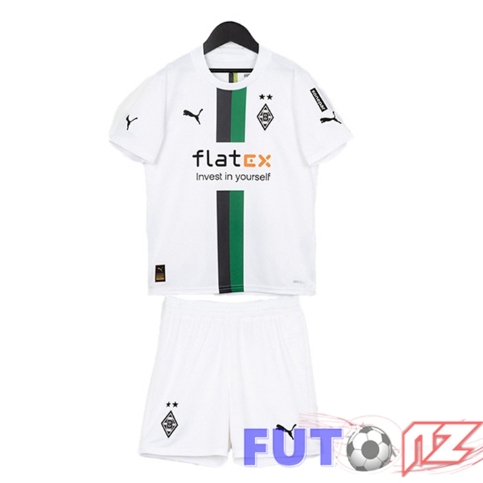Camiseta Monchengladbach Ninos Primera Blanco 22/23
