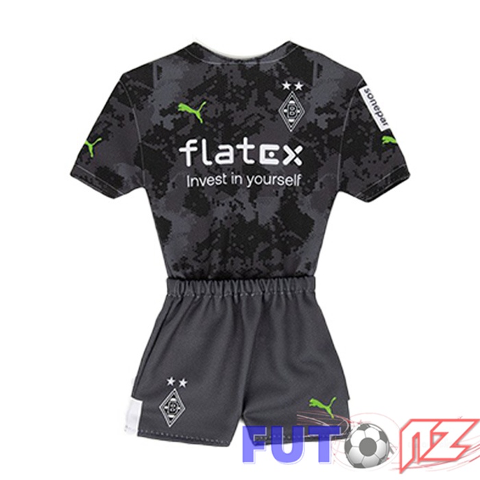 Camiseta Monchengladbach Ninos Tercera Negro 22/23