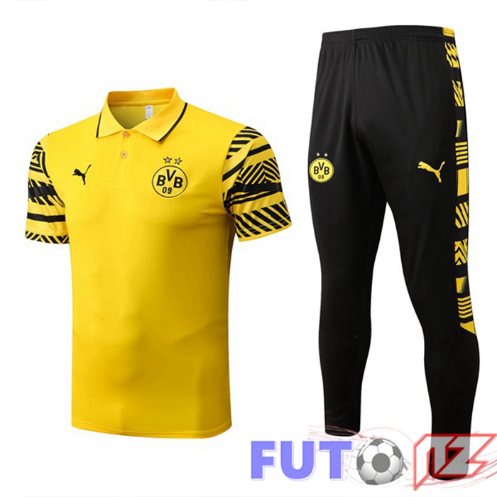 Camiseta Polo Dortmund BVB + Pantalones Amarillo 22/23