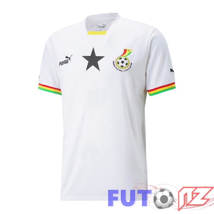 Camiseta Nacional Ghana Primera Blanco 2022/2023