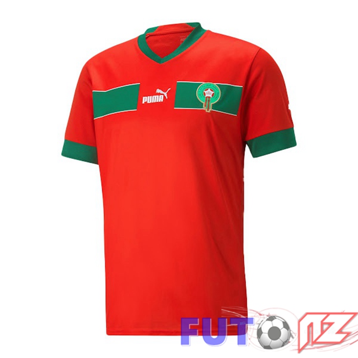 Camiseta Nacional Marruecos Primera Rojo 2022/2023