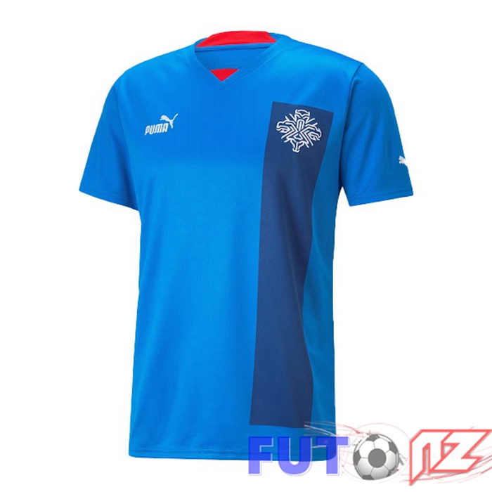 Camiseta Nacional Islandia Primera Azul 2022/2023 Camiseta Nacional Islandia Primera Azul 2022/2023