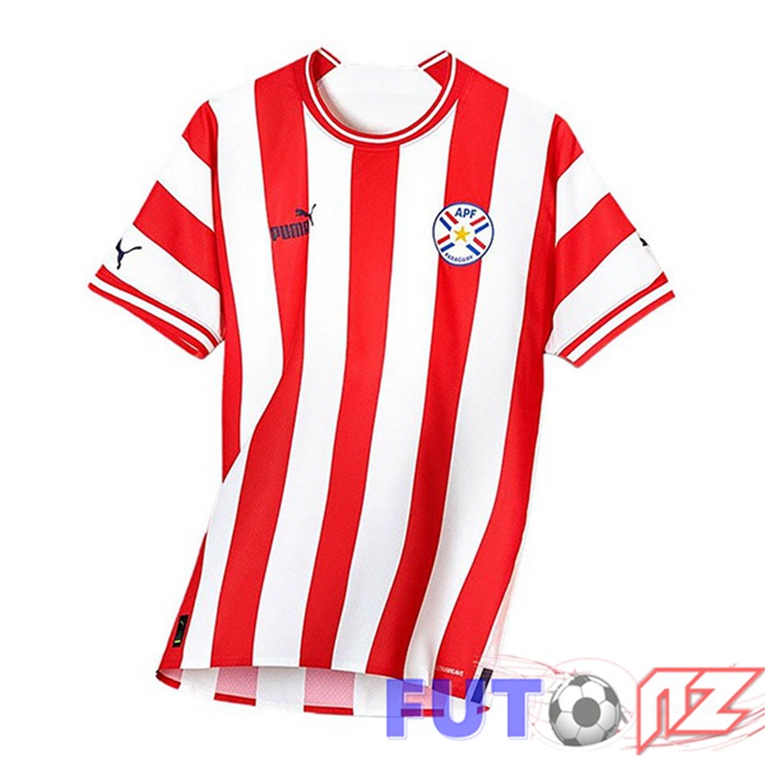Camiseta Nacional Paraguay Primera Rojo Blanco 2022/2023