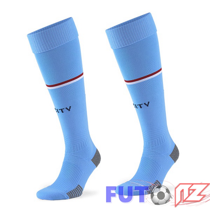 Calcetines De Futbol Manchester City Primera Azul 2022/2023