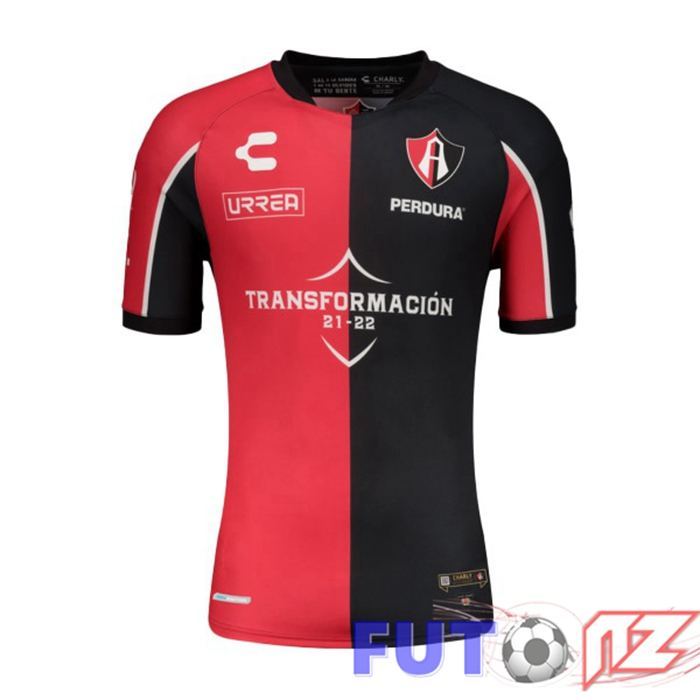 Camiseta Atlas FC Primera Rojo Negro 2021/22