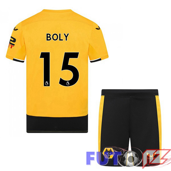 Camiseta Wolves (BOLY 15) Ninos Primera Amarillo 22/23