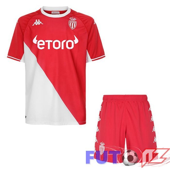 Camiseta AS Monaco Ninos Primera 21/22