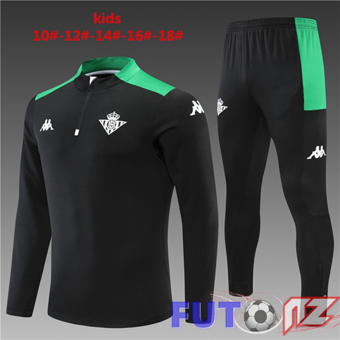 Chandal Equipos De Futbol Real Betis Ninos Negro 2022/2023