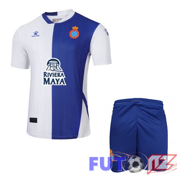 Camiseta FC RCD Espanyol Ninos Tercera Azul Blanco 22/23
