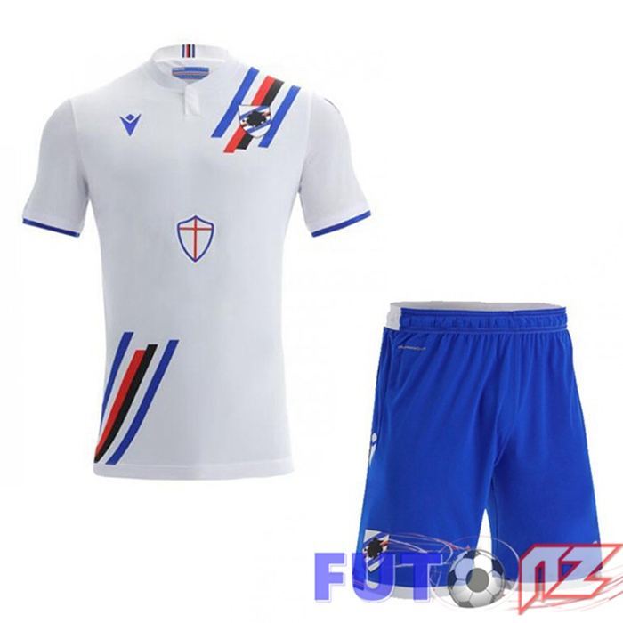 Camiseta UC Sampdoria Ninos Segunda Blanco 21/22