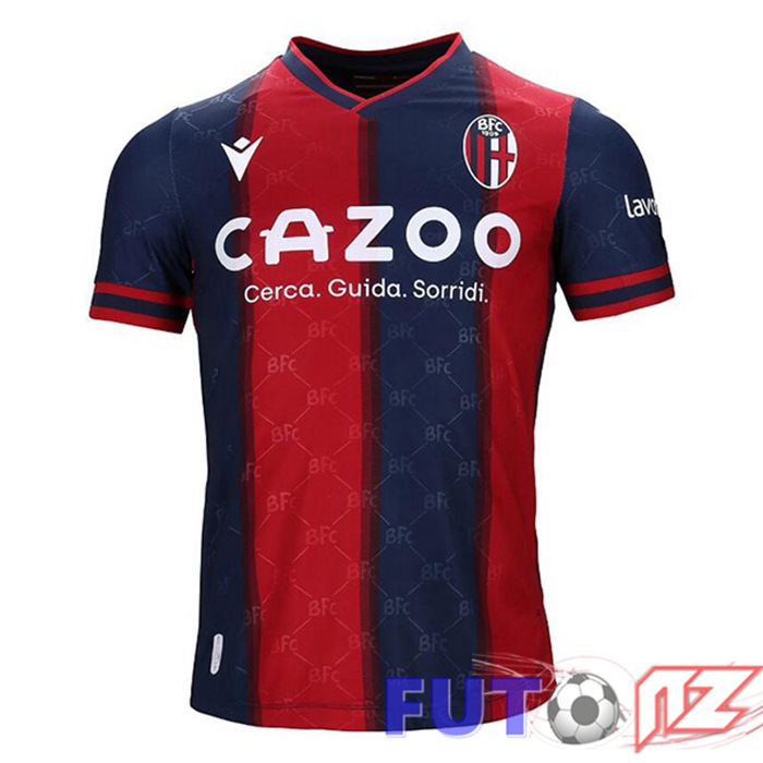 Camiseta Bologne Primera Rojo Azul 22/23