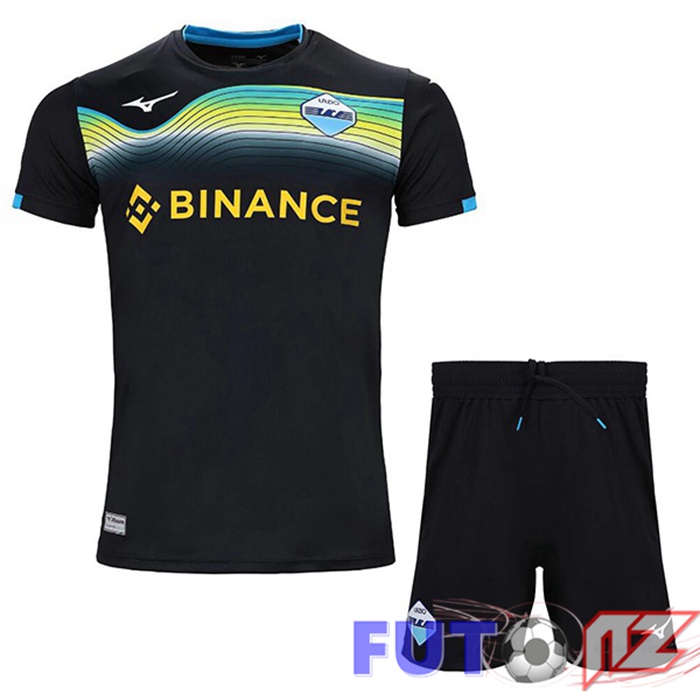 Camiseta SS Lazio Ninos Segunda Negro 22/23