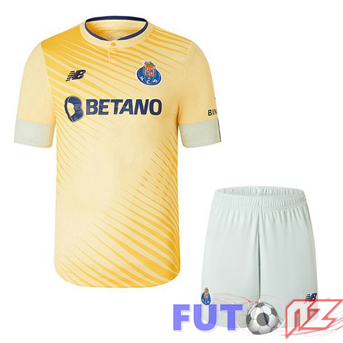 Camiseta FC Porto Ninos Segunda Amarillo 22/23