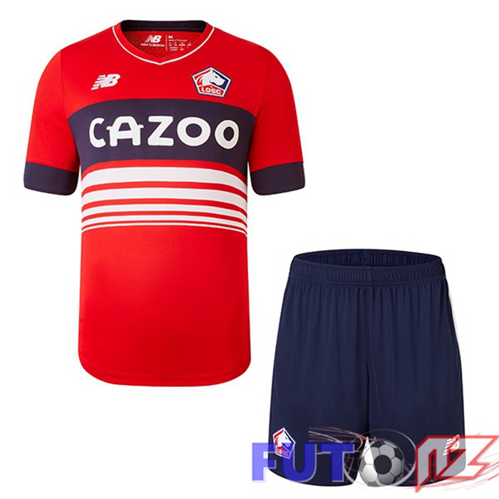 Camiseta Lille LOSC Ninos Primera Rojo 22/23