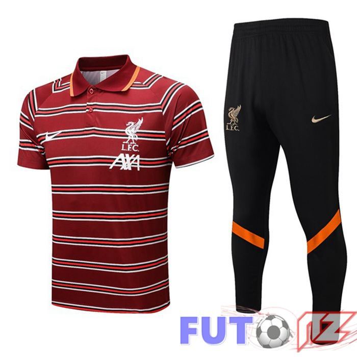 Camiseta Polo FC Liverpool + Pantalones Rojo 2022/2023