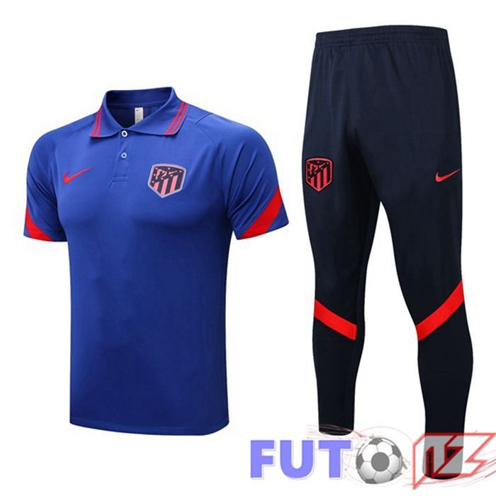 Camiseta Polo Atletico Madrid + Pantalones Azul 2022/2023