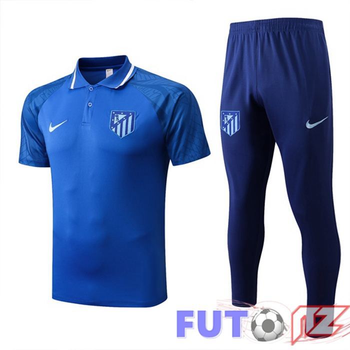 Camiseta Polo Atletico Madrid + Pantalones Azul 2022/2023