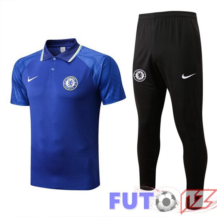 Camiseta Polo FC Chelsea + Pantalones Azul 22/23