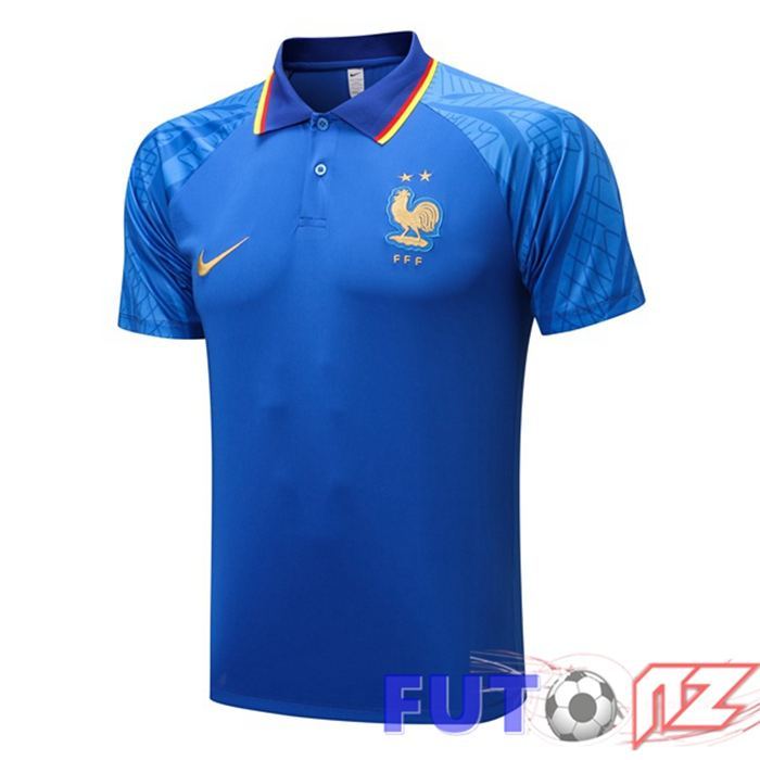 Camiseta Polo Francia Azul 2022/2023