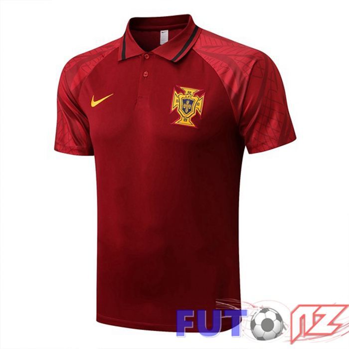Camiseta Polo Portugal Rojo 22/23 Camiseta Polo Portugal Rojo 22/23