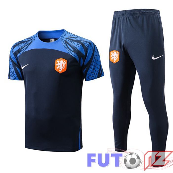 Camiseta Entrenamiento Países Bajos + Pantalones Azul Royal 2022/2023