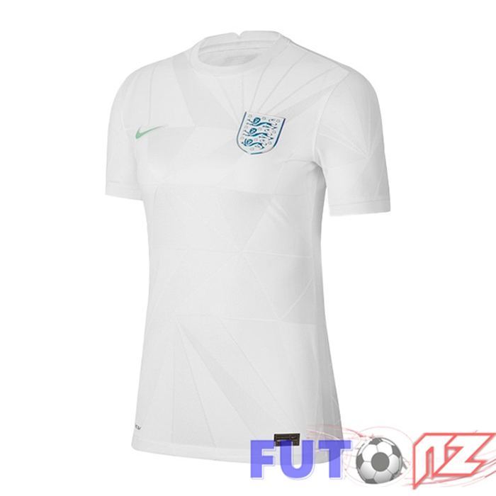 Camiseta Nacional Inglaterra Mujer Primera Blanco Eurocopa Femenina 2022