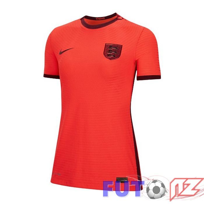 Camiseta Nacional Inglaterra Mujer Segunda Rojo Eurocopa Femenina 2022