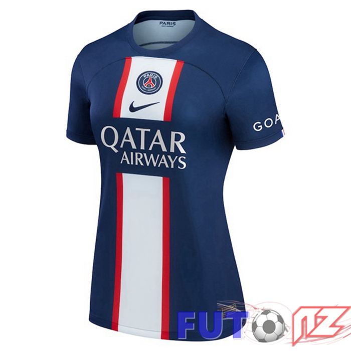 Camiseta Paris PSG Mujer Primera Azul Royal 22/23