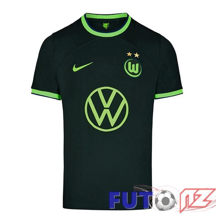Camiseta Vfl Wolfsburg Segunda Negro 22/23
