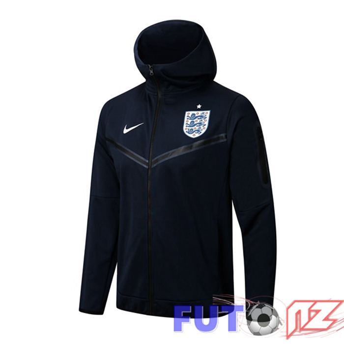 Chaqueta Con Capucha Inglaterra Azul Royal 2022/2023